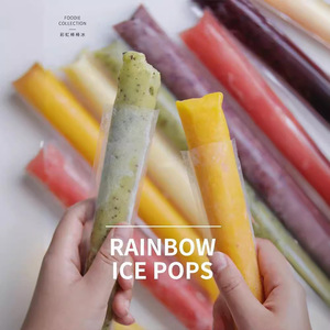 Bolsas desechables para paletas de helado, forma cilíndrica, de calidad alimentaria, para hacer paletas de helado caseras, para uso familiar en picnics, 50 unidades - Product Image 1