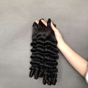 Vendedores de cabello al por mayor Paquetes de cabello crudo y virgen <span class=keywords><strong>Luxy</strong></span> Curl Color negro - Product Image 5