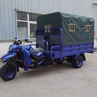 Tricycle à essence puissant avec moteur sans balais, cylindrée 201 cm³, vitesse maximale 40-60 km/h, pour le transport de marchandises