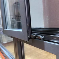 Système de fenêtre coulissante moderne sur mesure pour extérieur, résistant aux ouragans, insonorisé, avec cadre en alliage d'aluminium et moustiquaire en acier inoxydable