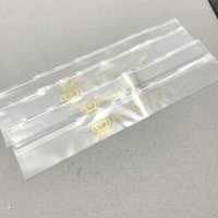 Sac d'emballage à fermeture éclair longue personnalisé en gros pour les extensions de cheveux, sac en plastique à fermeture éclair givré en PVC pour perruque