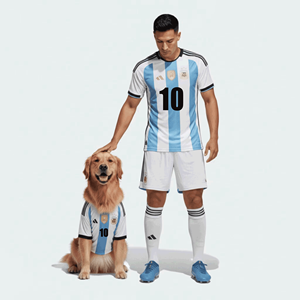 Vente en gros de maillots de football de haute qualité pour les fans <span class=keywords><strong>du</strong></span> <span class=keywords><strong>monde</strong></span> entier, t-shirt pour hommes, impression personnalisée, gilet pour chien assorti au maillot de sport de l'owner, ensemble de maillots de sport - Product Image 2
