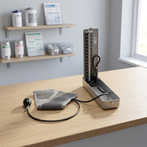 Utilisation des soins de santé en acier inoxydable fait manomètre diplomate lourd avec manchette Velcro clinique hospitalière et manomètres à usage domestique - Product Image 2