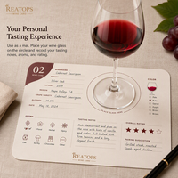 Cartes de notation de dégustation de vin texturées personnalisées, papier d'art 300 g/m², cartes de notes de dégustation de vin inscriptibles pour les vignobles de prestige, faible MOQ