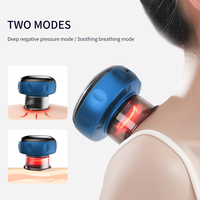 Appareil de thérapie par ventouses électriques sans fil Ventouses sous vide rechargeables par USB avec chaleur