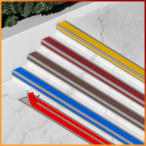 Bande de protection d'angle antidérapante en PVC/aluminium pour escaliers, pour l'intérieur et l'extérieur - Product Image 4