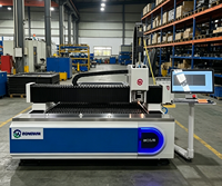 Nouvelle machine de découpe laser à fibre de type portique avec refroidissement par eau, commande Cypcut, servomoteur Yaskawa pour tôles métalliques