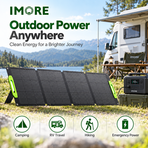 <b>200W</b> Foldable <b>Solar</b> <b>Panel</b> 27.95V Voc 23.20V Vmp ETFE IP67 MC4 for Portable Power Stations Camping and Travel Applications - Product Image 1