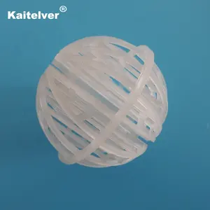 생물학 운반대 매체를 위한 플라스틱 IRV 세 배 팩 빈 둥근 모양 패킹 공