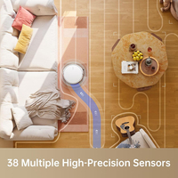 Robot aspirateur intelligent humide et sec Aspirateur robot nettoyage automatique au laser à points 5000PA