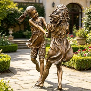 Estatuas de Bronce de Alta Calidad, <span class=keywords><strong>Nuevo</strong></span> Diseño, Tamaño Real, para Parques al Aire Libre, Madre e Hijo - Product Image 3