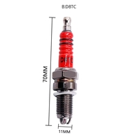 1 pièce Bougie de course triple électrode A7TC D8 pour moto, VTT, scooter 120-150 cm³