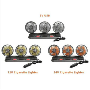 <span class=keywords><strong>Ventilateur</strong></span> de <span class=keywords><strong>voiture</strong></span>, camion, véhicule 12V 24V DC, accessoires intérieurs de <span class=keywords><strong>voiture</strong></span>, <span class=keywords><strong>ventilateur</strong></span> électrique USB à double tête - Product Image 3