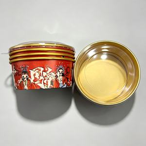 Bol en papier enduit d'aluminium, PET et PE avec couvercles, étanche, résistant à l'huile, personnalisable en poids, taille et impression, pour fêtes, festivals, usine de bols alimentaires - Product Image 3
