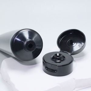 หลอดบีบครีมล้างหน้า/โลชั่นสีดำ ขนาด 10-100 มล. สำหรับเครื่องสำอาง - Product Image 3