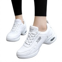 Chaussures de danse pour femmes, grande taille, transfrontalières, rembourrées, avec tige en polyuréthane, semelle extérieure en EVA, talon bas – Chaussures de marche sportives et décontractées