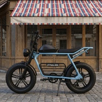 Bicicleta Eléctrica de Estilo Retro de 20 Pulgadas con Batería de 16 Ah, Bicicleta Eléctrica de Neumáticos Anchos de Alta Velocidad para Desplazamientos Modernos