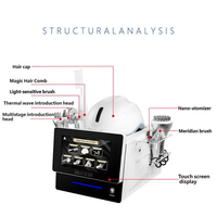 Appareil portable de massage du cuir chevelu pour la croissance des cheveux, machine de traitement capillaire 7-en-1, masseur capillaire de salon, soin du cuir chevelu et croissance des cheveux