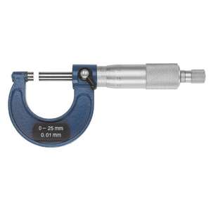 FERVI - M033/75/100 Micrómetro exterior cromado con caras de carburo Ø 6,3mm - EAN 8012667217020 MICRÓMETROS Y MEDIDORES DE DIAL - Product Image 1