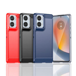 Coque arrière en TPU antichoc en fibre de carbone pour Moto Edge 50 Fusion - Product Image 1