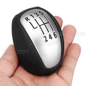 Poignée de levier de vitesses manuelle à 6 vitesses pour Renault/Laguna MK3 2007-2014, levier de vitesses en cuir PU, boule de levier de vitesses 2008 2009 2010 2011 2012 2013 - Product Image 1