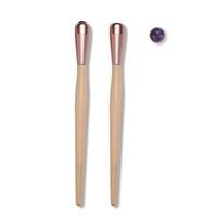Tendance Produit Naturel Bois Quartz Jade Rouleau Anti-Rides Relax Masseur Des Yeux Bâton Masaje Du Visage