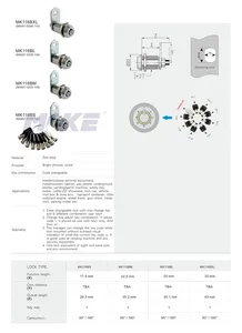 MK116BM Quarter Turn Code Changeable Tubular Cam Lock