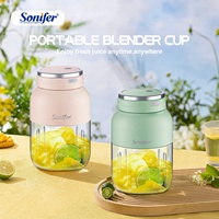Sonifer SF-8131 Mixeur Portable Multifonction USB Type-C avec Gobelet à Glace, Grande Tasse Mixeur Portable pour Voyage et Usage Domestique