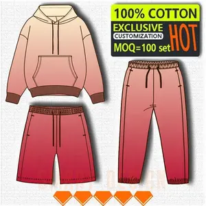 Sudadera Blanca De Nino Crew Neck Sweatshirt Bundle Hoodie Jacket Sweatpants And Hoodie Set Double Layer Customized Hoodie
