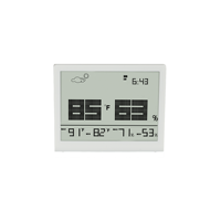 Thermomètre hygromètre pour cave à vin avec alerte de batterie faible, résolution 1 % HR, plage d'humidité 10 % - 99 %, en plastique, pour usage domestique