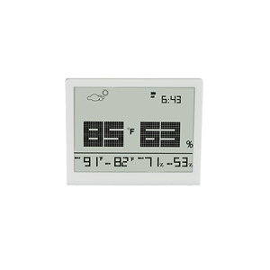 Thermomètre hygromètre pour <span class=keywords><strong>cave</strong></span> à <span class=keywords><strong>vin</strong></span> avec alerte de batterie faible, résolution 1 % HR, plage d'humidité 10 % - 99 %, en plastique, pour usage domestique - Product Image 2