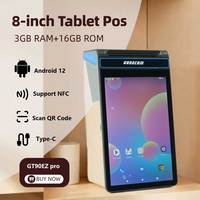 GOODCOM - Terminal Punto de Venta con Tableta Android de 8 Pulgadas, Impresora Integrada de 80 mm y Terminal de Procesamiento de Códigos de Barras, Aplicación LOYVERSE