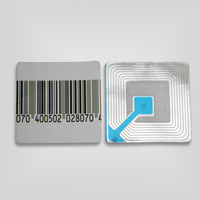 Étiquette de sécurité RF EAS 4*4CM 8.2MHz, étiquette antivol souple RF pour épicerie, pharmacie, magasin de cosmétiques