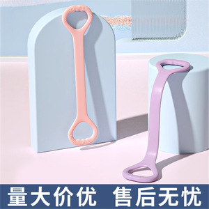 Bande de résistance en silicone en forme de huit, antidérapante, outil d'étirement pour le yoga, pour le fitness et le remodelage corporel, unisexe, bleu, rose, violet - Product Image 3