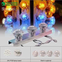 Lampe à pixels LED RGB WS2811 60 mm 18 LED 24 V adressable, type cabochon, étanche IP67 pour la décoration des parcs d'attractions et des fêtes foraines