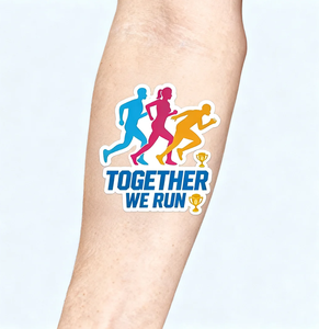 Pegatinas de Tatuaje Personalizadas para Maratón, Número de Dorsal Personalizado, Nombre del Corredor, Pedido al por Mayor, Entrega Rápida - Product Image 3