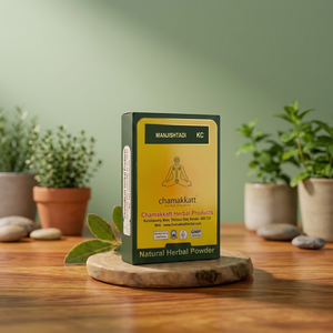 Poudre d'herbes naturelles Chamakkatt Herbal Manjistadi, soin détoxifiant pour la santé, 100g, origine Kerala, certifié ISO, durée de conservation de 2 ans - Product Image 2