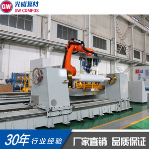 เครื่องพันขดลวดอัตโนมัติ Gw Compos Robotic Arm กำลังไฟ 2000 วัตต์ 380 โวลต์ สำหรับวัสดุคาร์บอนไฟเบอร์คอมโพสิต พร้อมระบบควบคุม PLC - Product Image 1