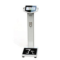 Balanças eletrônicas de corpo operado, balança digital bmi 200kg tela lcd para imprimir balança de peso e gordura