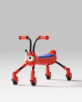 Voiture à pédales pliable pour bébé, vente en gros d'usine |   Jouet à pousser pour tout-petits en forme d'animal de dessin animé, avec musique, lumière et siège confortable, pour les enfants de 1 à 3 ans, vente chaude