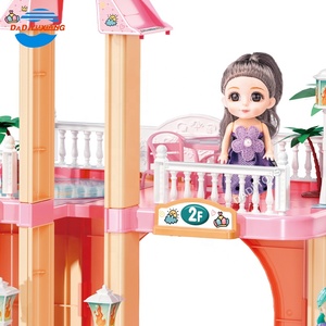 Enfants Villa Château Assembler Princesse Fille Playhouse Cadeau, <span class=keywords><strong>Maison</strong></span> De Poupée En Plastique <span class=keywords><strong>Dreamhouse</strong></span> Meubles Préscolaire Filles Enfants Jouet - Product Image 2