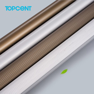 Rails de transport en alliage d'aluminium Topcent, supports de tuyaux, quincaillerie pour armoires à portes coulissantes, tubes plats, tiges de support pour armoires - Product Image 5