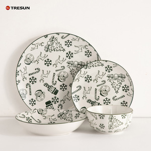 <span class=keywords><strong>Service</strong></span> <span class=keywords><strong>de</strong></span> vaisselle en céramique <span class=keywords><strong>de</strong></span> Noël 16 pièces en <span class=keywords><strong>porcelaine</strong></span> <span class=keywords><strong>de</strong></span> luxe <span class=keywords><strong>de</strong></span> style européen imprimable français pour 4 personnes - Product Image 5