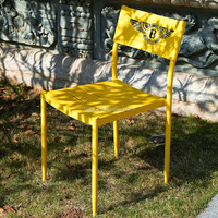 Mobilier moderne pour boutique de restaurants table et chaises d'extérieur bon marché en métal tables de chaises de cybercafé d'intérieur