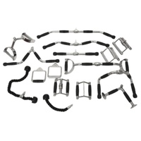 Accessoires de machine à câble en acier robuste pour la musculation commerciale : idéal pour les exercices de tirage dorsal et de rame assis