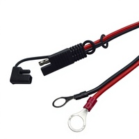Kabel Konektor Panel Surya Tahan Air SAE 2 Pin Quick Disconnect Kustom ke Rakitan Kabel Harness Terminal O-Ring Fuse Holder