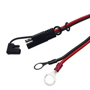Aangepaste SAE 2-pins snelkoppeling kabel waterdichte zonnepaneelconnector naar O-ring terminal zekeringhouder draadboom assemblage - Product Image 3