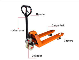 Truk palet tangan, 2 Ton 3 Ton operasi sederhana truk palet medan kasar truk palet Manual - Product Image 5