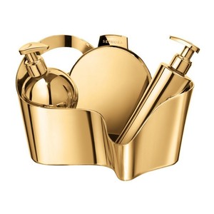 Cosmetic Storage <b>Box</b> Gold 21x10.5x10cm Plastic <b>Makeup</b> Organizer Gift Packaging - Product Image 5