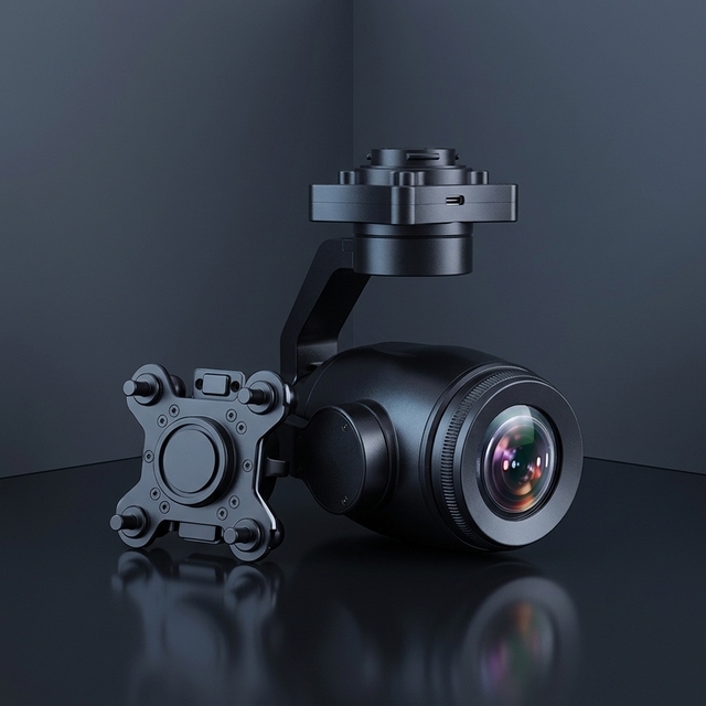 4K 8MP 30X Optical Zoom Camera Gimbal Pod 180X Hybrid Starlight HDR 540 Yaw Quick Release for UAV